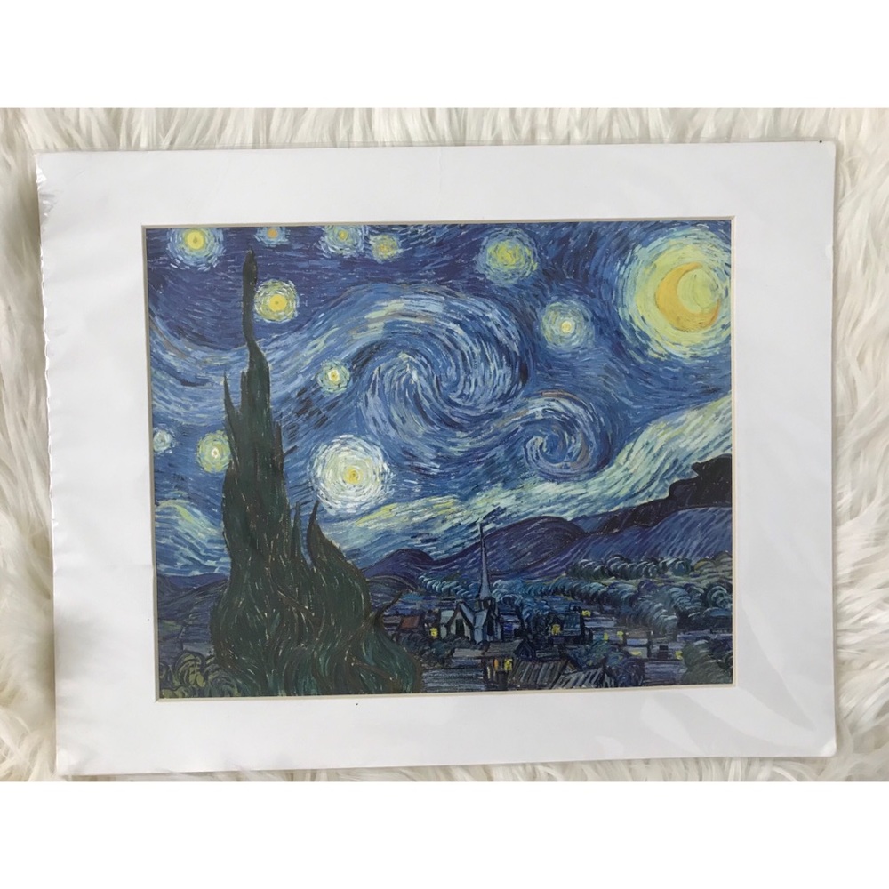 VAN GOGH The Starry Night print NWT